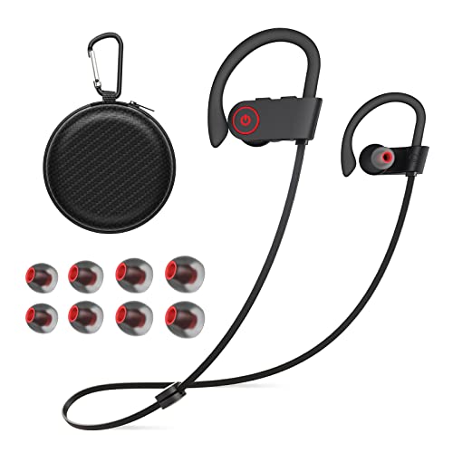 JOYWISE Bluetooth Wireless Headphones 16H Playtime Earbuds with Mic Stereo in-Ear Earphones, IPX7 Waterproof Sports Sound Isolation Headsets for Running, Gym, Workout
