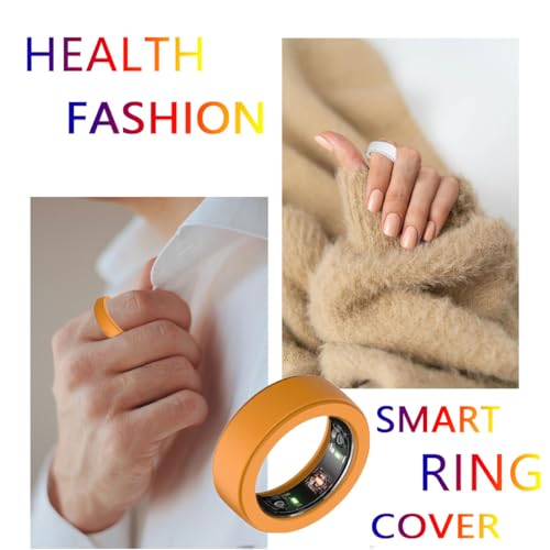 LevyPan Silicone Ring Protector Compatible with Oura Ring Gen 3 and All Smart Ring, Elastic Smart Ring Cover for Men and Women (Black, S(6/7/8))