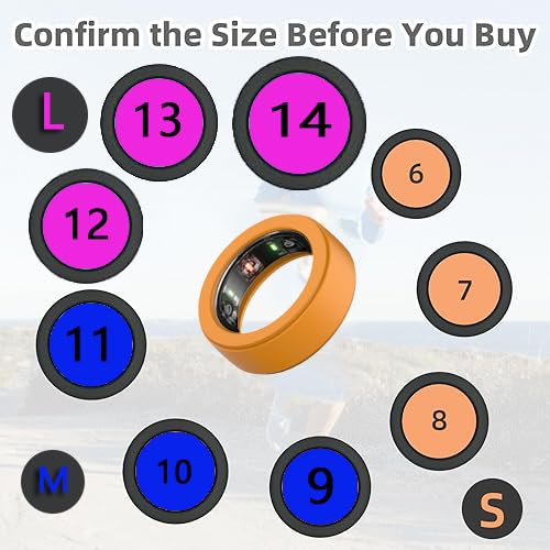 LevyPan Silicone Ring Protector Compatible with Oura Ring Gen 3 and All Smart Ring, Elastic Smart Ring Cover for Men and Women (Black, S(6/7/8))
