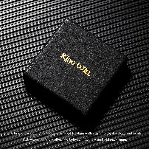 King Will INTERTWINE 8mm Spinner Ring Black Stainless Steel Fidget Ring Anxiety Ring For Men