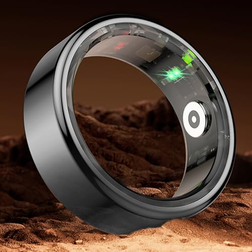 Hameisen Smart Ring for Men/Women - Smart Ring Health Tracker - Sleep Tracker Ring, No App Subscription, Support 6-7 Days Battery Life (Size 12)