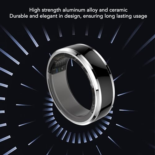 Smart Rings for Men and Women, Rechargeable Health Ring, Waterproof Ring Smart Ring Health , Multifunctional Health Care Sports Ring for Sleep Monitoring (#8 18.4MM)