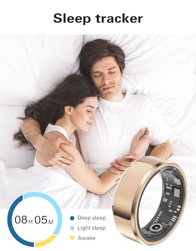 Smart Ring Health Tracker，Sports Fitness Ring，Step Tracker，Heart Rate Monitor ，Blood Oxygen， Sleep Tracker ，IP68 Waterproof，Activity Fitness Tracker，5 Days Battery Life，Best Smart Rings for Women Men