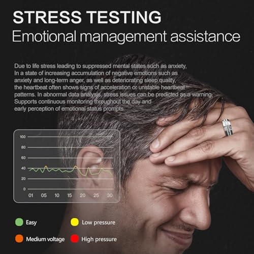 Smart Ring for Women Ladies Smart Rings Blood Pressure Monitor Heart Rate Health Rings Sleep Tracker Fitness Tracker Calories Step Counter Pedometer Compatible with iOS Android Phones Elegant Ladies