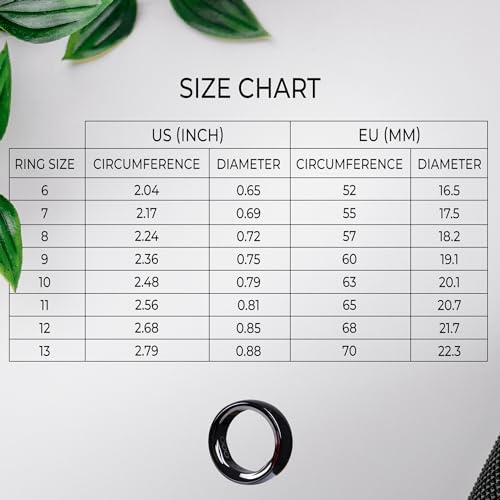 Nordic ProStore Smart Ring – Smart Rings for Men and Women – Health Tracker Ring to Monitor Fitness, Sleep and Heart rate – Fitness ring with 5-day Battery life, 5ATM Waterproof, APP for iOS & Android