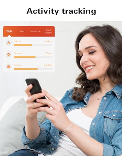 Smart Ring Health Tracker，Sports Fitness Ring，Step Tracker，Heart Rate Monitor ，Blood Oxygen， Sleep Tracker ，IP68 Waterproof，Activity Fitness Tracker，5 Days Battery Life，Best Smart Rings for Women Men