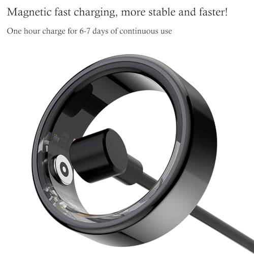 Hameisen Smart Ring for Men/Women - Smart Ring Health Tracker - Sleep Tracker Ring, No App Subscription, Support 6-7 Days Battery Life (Size 12)