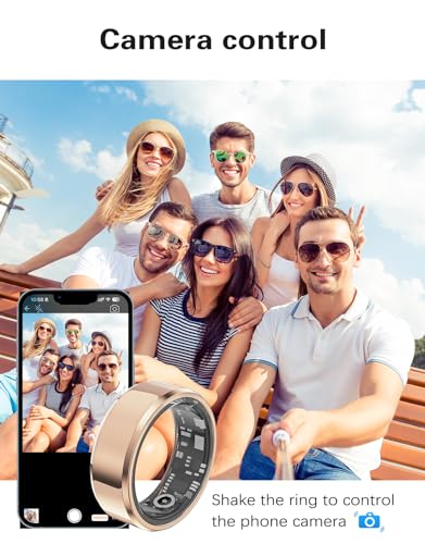 Smart Ring Health Tracker，Sports Fitness Ring，Step Tracker，Heart Rate Monitor ，Blood Oxygen， Sleep Tracker ，IP68 Waterproof，Activity Fitness Tracker，5 Days Battery Life，Best Smart Rings for Women Men