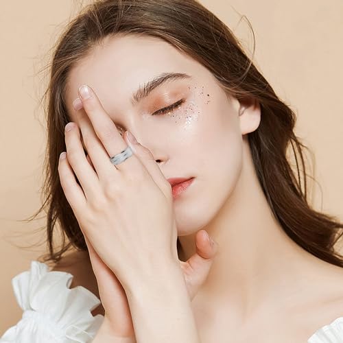 Comforniture Smart Ring Health Tracker, Anillo Inteligente para Hombre, Health Rings for Women & Men, Long Lasting Batteries Sleep Ring, Waterproof Fitness Tracker (Silver, 8#)