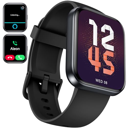 aeac Smart Watch for Men Women, 2024 Newest Fitness Watch, Alexa Built-in & Stable Bluetooth Call, with Heart Rate/SpO2/Sleep Monitor, 100 Sports, IP68 Waterproof Smartwatch for iPhone Android