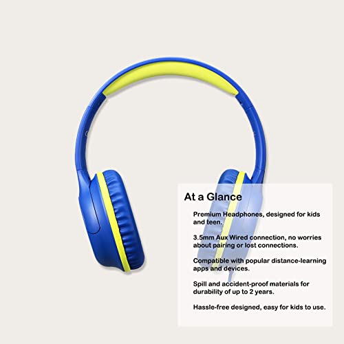 Olitec Kids Headphones - Over-Ear Headphones for Kids, and Teen, Ideal Headphones for Kids for School and Long-ride Travel, Lightweight Headset with Aux 3.5mm Jack Connection