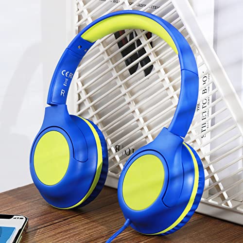 Olitec Kids Headphones - Over-Ear Headphones for Kids, and Teen, Ideal Headphones for Kids for School and Long-ride Travel, Lightweight Headset with Aux 3.5mm Jack Connection