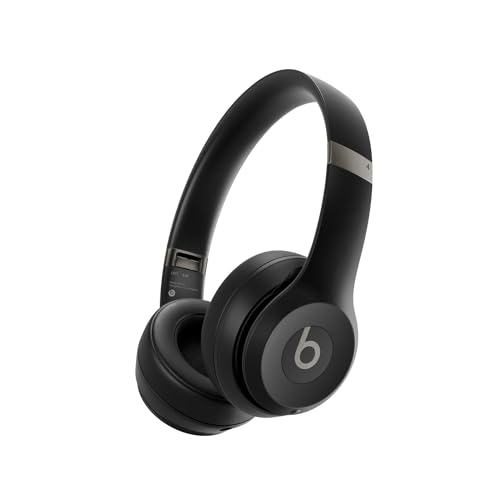 beats Solo 4 - Wireless Bluetooth On-Ear Headphones, Apple & Android Compatible, Up to 50 Hours of Battery Life - Matte Black