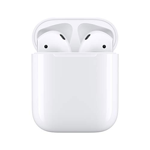 Apple AirPods (2nd Generation) Wireless Ear Buds, Bluetooth Headphones with Lightning Charging Case Included, Over 24 Hours of Battery Life, Effortless Setup for iPhone