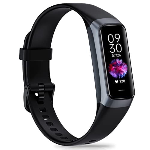 Fitness Tracker, 1.10" Step Tracker with 24/7 Heart Rate, Blood Pressure, Step Counter Pedometer for Android iOS, Activity Tracker with Sleep Tracker, Smartwatch, Pedometer Watch for Women Men Kids