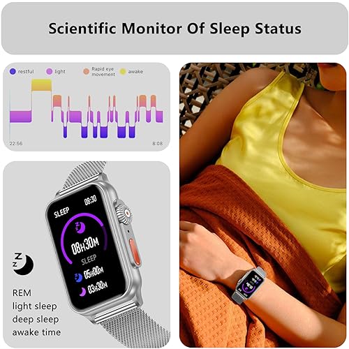 Fitness Tracker Answer/Make Calls, Smart Watch with Blood Pressure, Blood Oxygen, 24/7 Heart Rate Monitor, 120 Sport Mode Activity Tracker with Step Counter, Waterproof Sleep Tracker for Women Men