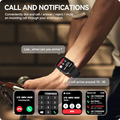 anyloop Smart Watches for Men Women(Answer/Maker Calls), 100+ Sport Modes Fitness Tracker with IP68 Waterproof Heart Rate Sleep Monitor Activity Tracker and Smartwatch for Android iOS