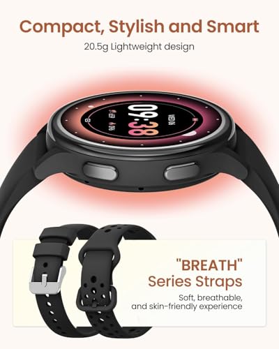 Fitness Watch for Women Men, [Lightweight] Health Fitness Tracker Smart Watches for iPhone ＆ Android [Calls/Answer], Activity Trackers and Smartwatches, Heart Rate Monitor, 70 Sport Modes, Waterproof