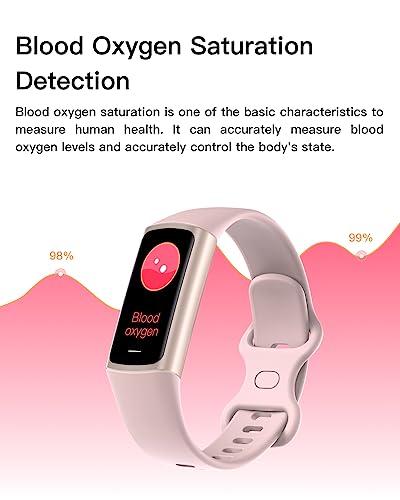 Excelpeakia Fitness Tracker, 25 Sports Modes, Heart Rate/Blood Oxygen and Pressure Monitor Sleep Step Tracker/Carolies Waterproof Smartwatch Smart Bracelet for Android and iOS Phone