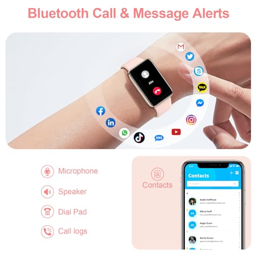 Health Fitness Tracker 2024 with 24/7 Heart Rate, Blood Oxygen, Blood Pressure, Sleep Tracker, IP68 Waterproof Activity Trackers with Step Tracker, Pedometer (S & L Bands Included)