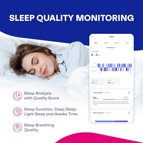 OCTANDRA Active 2 VeryFit Fitness Tracker Heart Rate SpO2 Blood Oxygen Saturation Sleep Monitor Step Counter Pedometer IP68 Waterproof Activity Running Smart Watches for Men Women (ID155) (Pink)