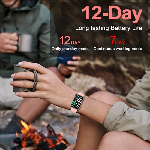 Health Fitness Tracker 2024 with 24/7 Heart Rate, Blood Oxygen, Blood Pressure, Sleep Tracker, IP68 Waterproof Activity Trackers with Step Tracker, Pedometer (S & L Bands Included)