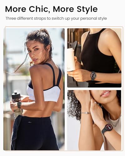 Fitness Watch for Women Men, [Lightweight] Health Fitness Tracker Smart Watches for iPhone ＆ Android [Calls/Answer], Activity Trackers and Smartwatches, Heart Rate Monitor, 70 Sport Modes, Waterproof