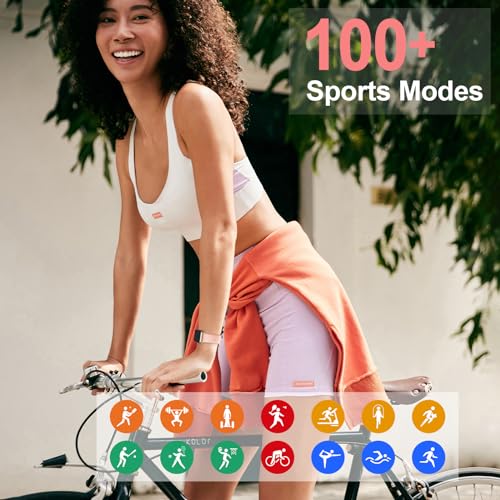 Health Fitness Tracker 2024 with 24/7 Heart Rate, Blood Oxygen, Blood Pressure, Sleep Tracker, IP68 Waterproof Activity Trackers with Step Tracker, Pedometer (S & L Bands Included)