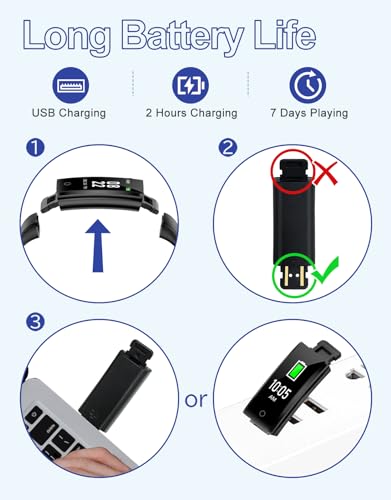 GRV Fitness Tracker Non Bluetooth Fitness Watch No App No Phone Required Waterproof Pedometer Watch with Steps Calories Counter Sleep Tracker for Men Women Parents (Black)