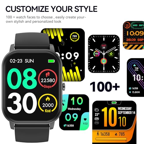 anyloop Smart Watches for Men Women(Answer/Maker Calls), 100+ Sport Modes Fitness Tracker with IP68 Waterproof Heart Rate Sleep Monitor Activity Tracker and Smartwatch for Android iOS