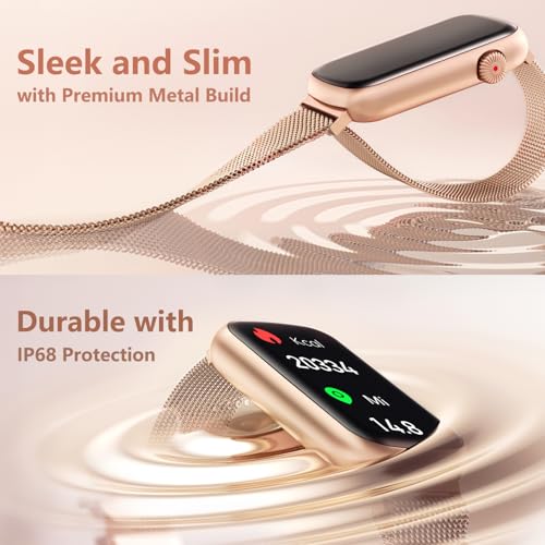 FITVII Slim Fitness Tracker with Blood Oxygen, Blood Pressure, 24/7 Heart Rate and Sleep Tracking, IP68 Waterproof Activity Trackers and Smart Watches with Step Tracker, Pedometer for Women Kids