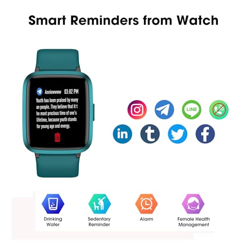 Imzuc Fitness Tracker Watch, Step Tracker with Heart Rate, Blood Oxygen Sleep Monitor, 5ATM Waterproof Pedometer, Step Calorie Counter, Health Fitness Watch for Sports, Activity Tracker for Women Men