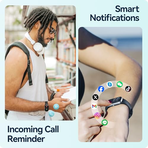 Health Fitness Tracker, 24/7 Heart Rate/SpO2/Sleep Monitor, Activity Trackers & Smart Watches with Step Calorie Counter Pedometer, 21-Day Battery, IP68 Waterproof Fitness Watches for Women Men