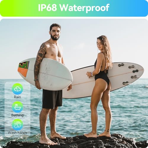 anyloop Fitness Tracker with Heart Rate Blood Oxygen Sleep Monitor, IP68 Waterproof Activity & Fitness Trackers with Pedometer, Fitness Watches for Women Men, Step Counter Compatible Android iOS