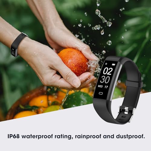 Kummel Fitness Tracker with Heart Rate Blood Oxygen Monitor, Activity Tracker Sleep Monitor Health Tracker, Smart Watch Pedometer Step Calories Counter, Fitness Watches for Men Women
