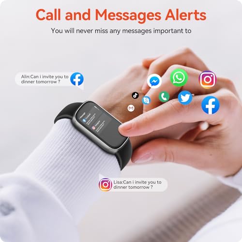 VPSTAY Fitness Tracker Watch with 24/7 Heart Rate Sleep Blood Oxygen Monitor, IP68 Waterproof Smart Watch, Step Calorie Counter Pedometer Health Activity Trackers and SmartWatches for Men Women