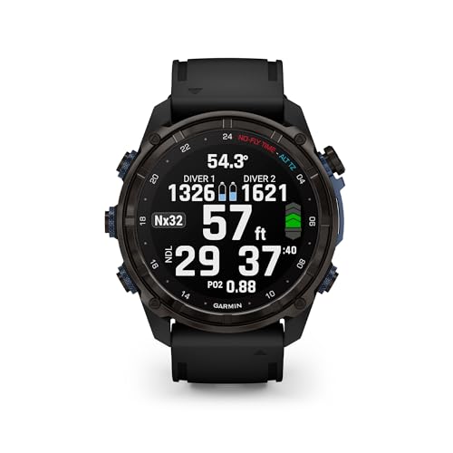 Garmin Descent™ Mk3i, Dive Computer and Multisport GPS Smartwatch, Air Integration, Black