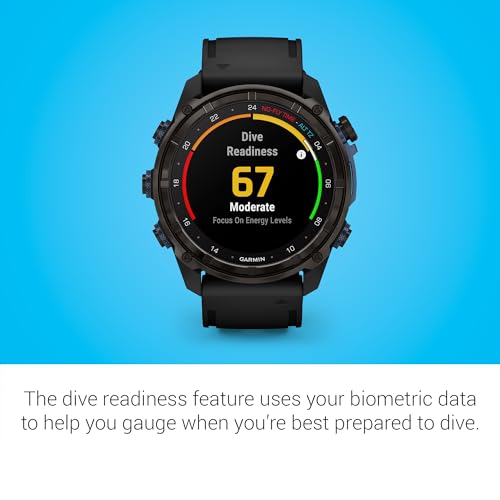 Garmin Descent™ Mk3i, Dive Computer and Multisport GPS Smartwatch, Air Integration, Black
