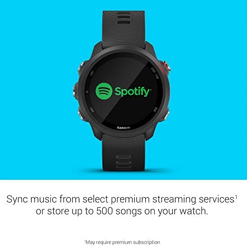 Garmin Forerunner 245 Music, GPS Running Smartwatch with Music and Advanced Dynamics, Black (Renewed)