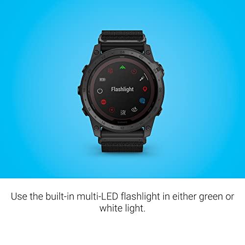 Garmin tactix 7 Pro Ballistics Edition Rugged Tactical GPS Touchscreen Smartwatch, Black/Nylon Band | Solar Charging, Military Standard, Up to 28 Day Battery Life with Signature Series Charging Bundle