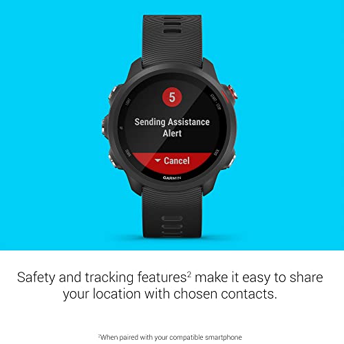 Garmin Forerunner 245 Music, GPS Running Smartwatch with Music and Advanced Dynamics, Black (Renewed)
