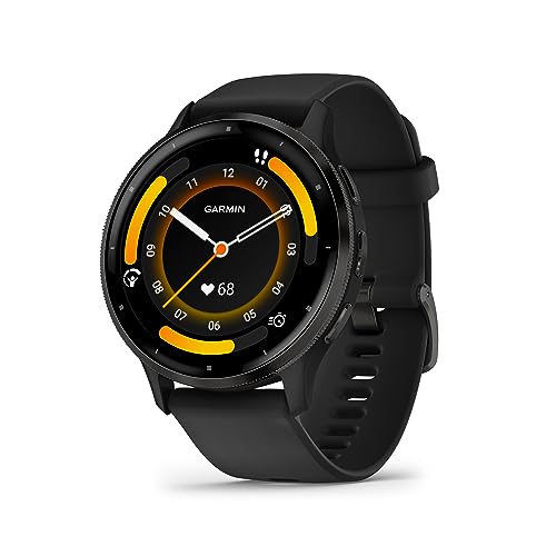 Garmin Venu 3, GPS Smartwatch with AMOLED Display, Black | Advanced Health and Fitness Features, Up to 14 Day Battery Life, Body Battery Energy Monitoring with Signature Power Bundle