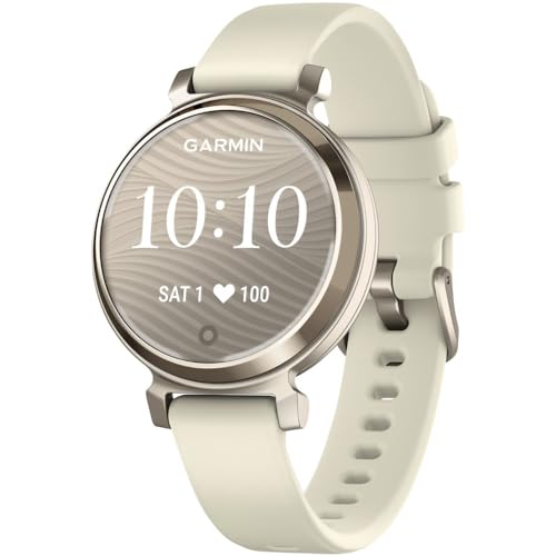 Garmin 010-02839-00 Lily 2 Smartwatch Cream Gold with Coconut Silicone Band Bundle with 2 YR CPS Enhanced Protection Pack