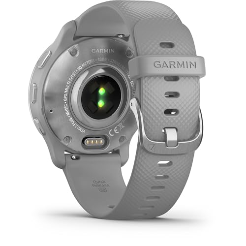 Garmin Venu 2 Plus, GPS Smartwatch with Call and Text, Advanced Health Monitoring and Fitness Features, Silver with Gray Band