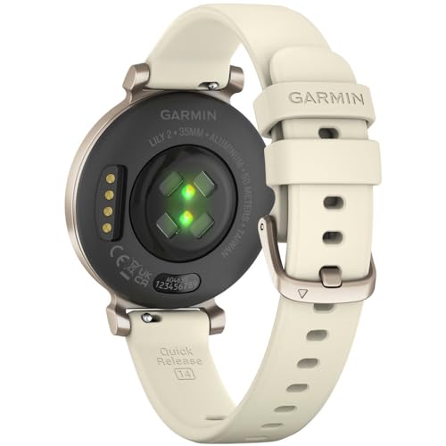 Garmin 010-02839-00 Lily 2 Smartwatch Cream Gold with Coconut Silicone Band Bundle with 2 YR CPS Enhanced Protection Pack