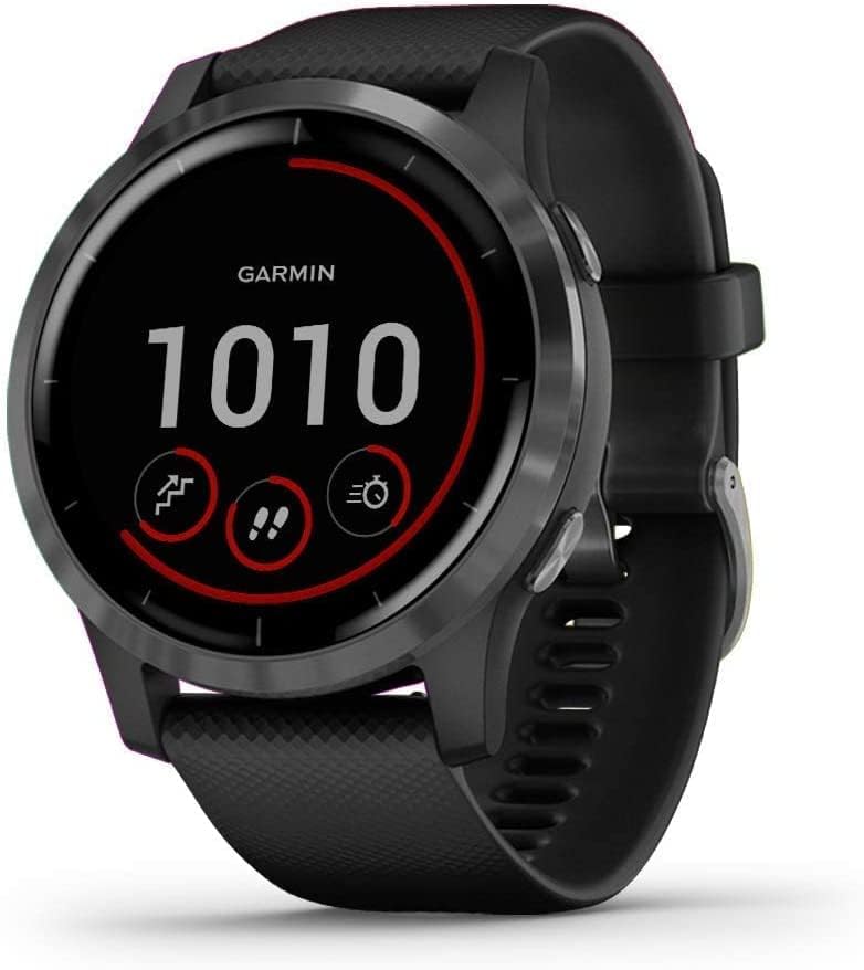 Garmin Vivoactive 4 GPS Fitness Smartwatch (Renewed) with Black Case and Slate Hardware