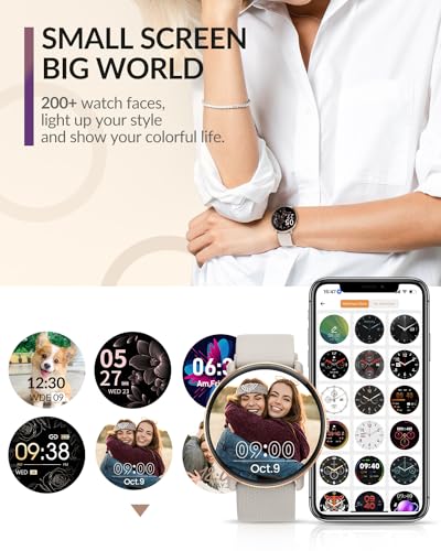 Smart Watch (Answer/Make Calls), 1.39" Smart Watches for Women 110+ Sports Modes Fitness Tracker with Blood Pressure/Heart Rate/Sleep Monitor, IP68 Waterproof Activity Tracker for Android and iPhone