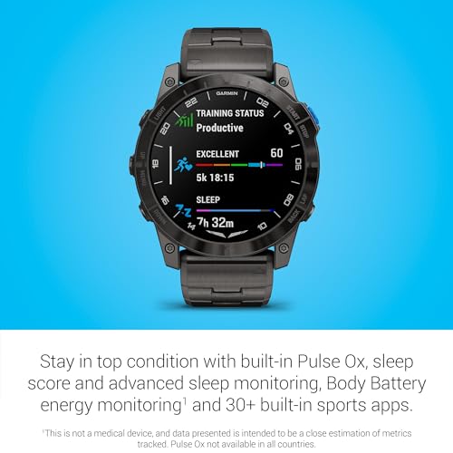 Garmin D2™ Mach 1 Pro, Aviator Smartwatch with GPS Moving Map, Aviation Weather, Health and Wellness Features, AMOLED Display, and Built-in Flashlight