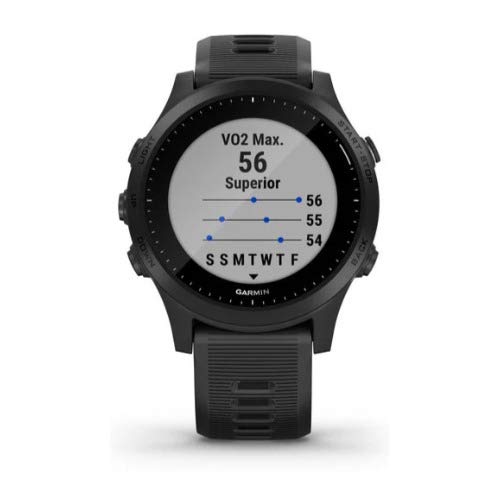 Garmin Forerunner 945, Premium GPS Running/Triathlon Smartwatch with Music, Black - 010-02063-00