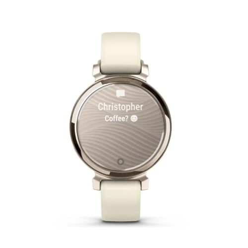 Garmin Lily 2, Small and Stylish Smartwatch, Hidden Display, Patterned Lens, Up to 5 Days Battery Life, Coconut